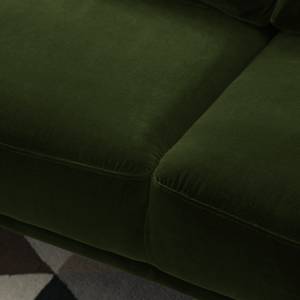 Divano Pouch (2 posti) Velluto - Verde scuro
