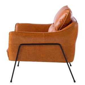 Fauteuil Knokke I Cuir véritable - Cognac