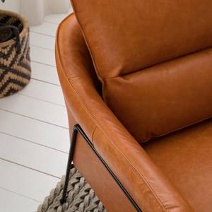 Fauteuil Knokke I echt leer - cognackleurig