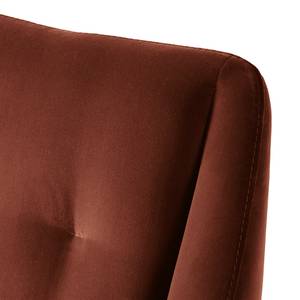 Fauteuil Menil Velours - Marron rouille