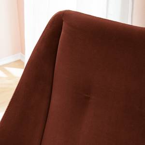 Fauteuil Menil Velours - Marron rouille