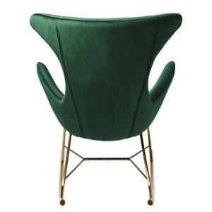 Fauteuil Cabuya fluweel - Antiek groen