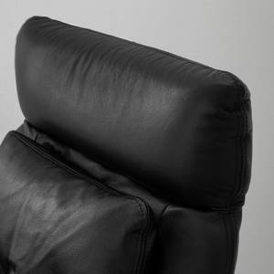 Fauteuil Bertem echt leer - zwart