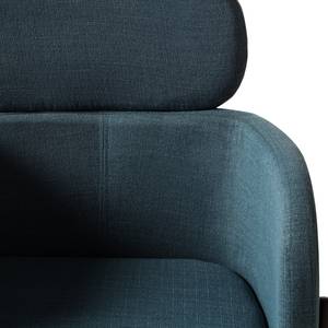 Chaises à accoudoirs Menly Tissu / Métal - Noir - Bleu Gris