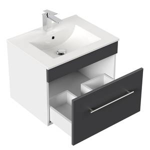 Salle de bain Viva I (5 éléments) Éclairage inclus - Anthracite