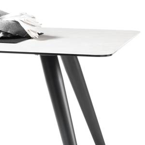 Table Jakaun Céramique / Métal - Gris / Noir mat