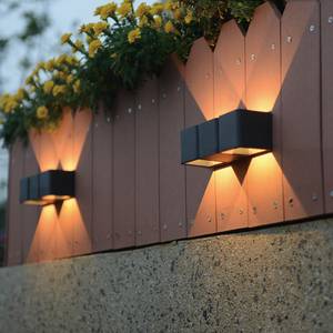 LED-wandlamp Outdoor Collection VI aluminium - 2 lichtbronnen
