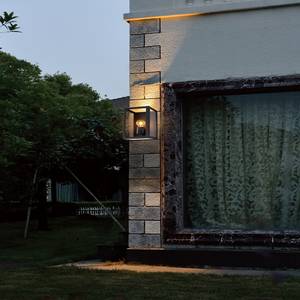 Applique murale Outdoor Collection Verre transparent / Aluminium - 1 ampoule