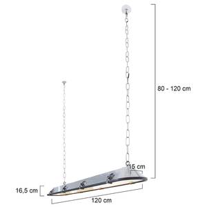 LED-hanglamp Lighting Tubalar staal - 1 lichtbron - Wit