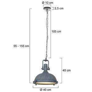 Hanglamp Mexlite V ijzer - 1 lichtbron