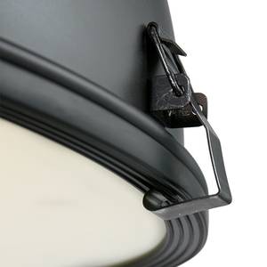 Hanglamp Bikkel I staal/glas - Zwart - Aantal lichtbronnen: 2
