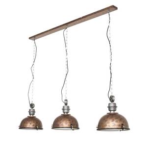 Hanglamp Bikkel I staal/glas - Koper - Aantal lichtbronnen: 3