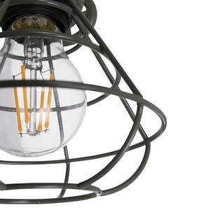 Wandlamp Geurnsey ijzer - 1 lichtbron - Grijs/groen