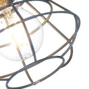 Plafondlamp Geurnsey ijzer - 2 lichtbronnen - Grijs