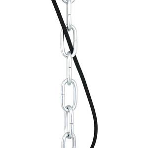 Hanglamp Bikkel III staal/glas - 1 lichtbron - Zwart