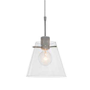 Hanglamp Glass Cloak II transparant glas/staal - 1 lichtbron