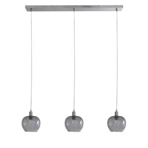 Hanglamp Lotus I transparant glas/staal - 1 lichtbron - Zilver - 100 x 150 cm