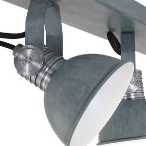 LED-plafondlamp Brooklyn staal - 3 lichtbronnen - Zilver