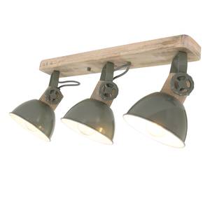 Plafondlamp Gearwood ijzer/grenenhout - 3 lichtbronnen - Taupe
