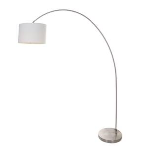 Lampadaire Mexlite V Tissu mélangé / Acier - 1 ampoule - Blanc