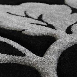 Laagpolig vloerkleed Florida Grow geweven stof - Zwart/grijs - 120 x 170 cm