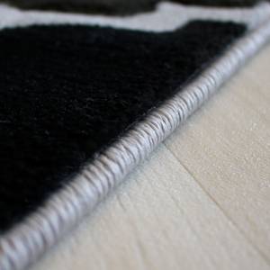 Laagpolig vloerkleed Lena Marok geweven stof - Grijs - 80 x 150 cm