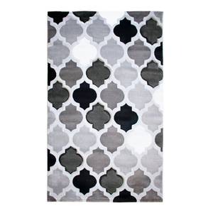 Laagpolig vloerkleed Lena Marok geweven stof - Grijs - 160 x 230 cm