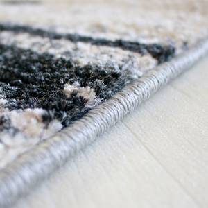 Laagpolig vloerkleed Tuana Paint geweven stof - grijs/beige - 120 x 170 cm