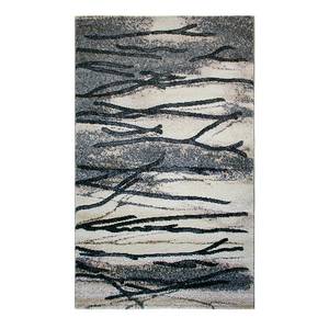 Laagpolig vloerkleed Tuana Paint geweven stof - grijs/beige - 160 x 230 cm
