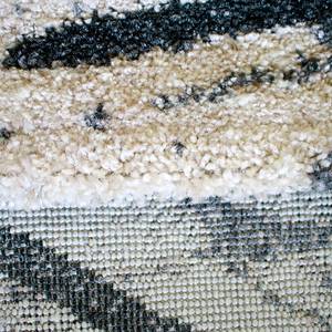 Laagpolig vloerkleed Tuana Paint geweven stof - grijs/beige - 200 x 290 cm