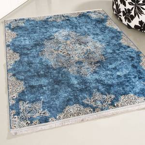 Tapis de couloir Caimas Royal Tissu - Bleu / Beige