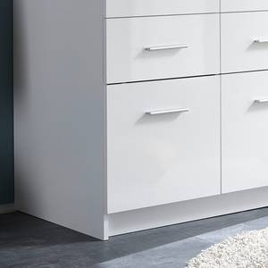 Armoire Mernda Blanc brillant / Blanc - 2 porte