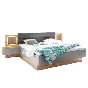 Bedframe Lentia II basaltkleurig/wilde eikenhouten look - Basalt