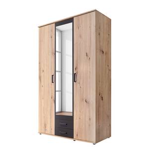 Drehtürenschrank Middleton Eiche Artisan Dekor / Anthrazit - Breite: 120 cm