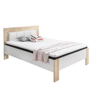 Bed Canobolas Wit/Sonoma eikenhouten look