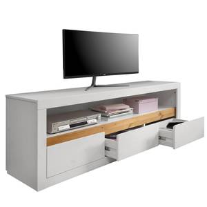 Tv-meubel Maceio II massief grenenhout - Pijnboomhout wit