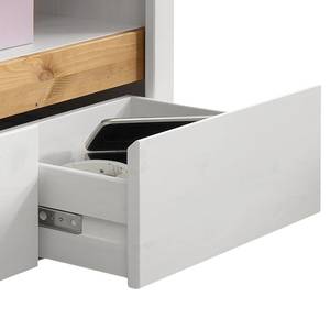 Meuble TV Maceio II Pin massif - Pin blanc