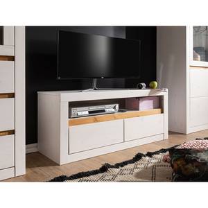 Tv-meubel Maceio I massief grenenhout - Pijnboomhout wit