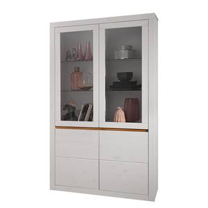 Armoire vitrine Maceio II Pin massif - Pin blanc