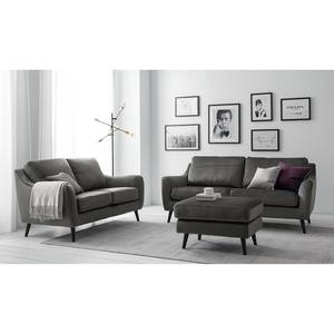 Sofa Tennyson (3-Sitzer) Samt - Grau