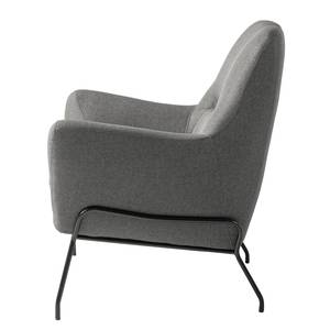 Loungefauteuil Lasne geweven stof - grijs