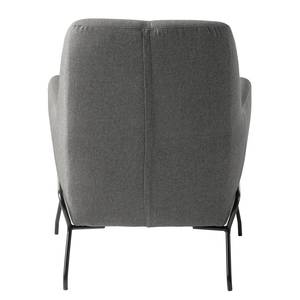 Loungefauteuil Lasne geweven stof - grijs