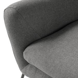 Loungefauteuil Lasne geweven stof - grijs