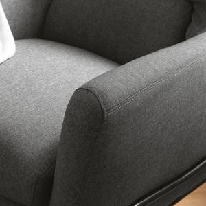 Loungefauteuil Lasne geweven stof - grijs