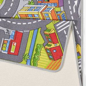 Tapis enfant Smart City Tissu mélangé - Gris / Multicolore - 90 x 200 cm