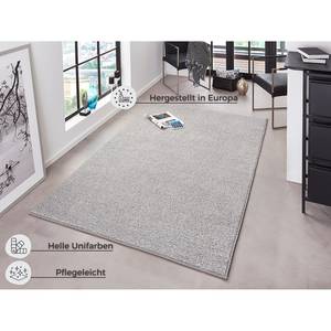 Tapis de couloir Pure Tissu mélangé - Gris clair - 80 x 200 cm