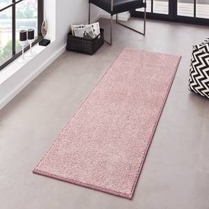 Tapis de couloir Pure Tissu mélangé - Rose - 80 x 300 cm