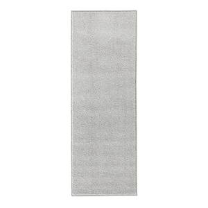 Tapis de couloir Pure Tissu mélangé - Gris clair - 80 x 300 cm