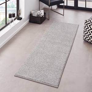 Tapis de couloir Pure Tissu mélangé - Gris clair - 80 x 300 cm