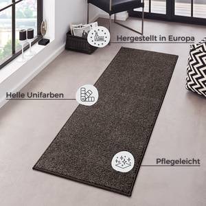 Kurzflorteppiche Pure Mischgewebe - Anthrazit - 80 x 150 cm